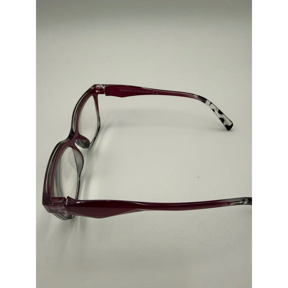 Martha Stewart Reading Glasses Womens OS Wine Red Excellent +3.00 CMX1105-D